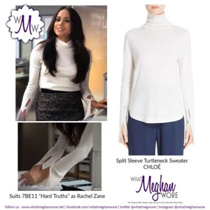 Chloe Ecru Roll Neck Virgin Wool Silk Cashmere Jumper £662 UK14 ASO Celeb - Picture 1 of 8
