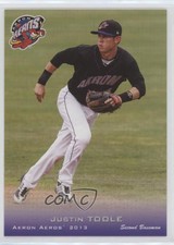 2013 Grandstand Akron Aeros Justin Toole #4