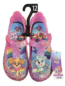 Scarpe gelatina rosa Nickelodeon Paw Patrol Skye & Everest taglia 12 NUOVE - Foto 1 di 15