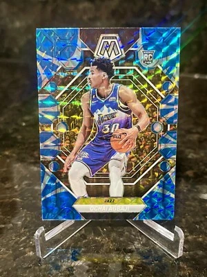 2022-23 Panini Mosaic - Rookies Reactive Blue Mosaic Prizm #208 Ochai Agbaji... - Image 1 of 2
