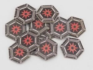 FANTASY FLIGHT STAR WARS X-WING CRITICAL HIT TOKENS X 12. BLUE 999 - Picture 1 of 1