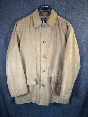 Roundtree & Yorke Jacket Adult L Brown Pockets Suede Coat Outdoors Mens - Image 1 of 4
