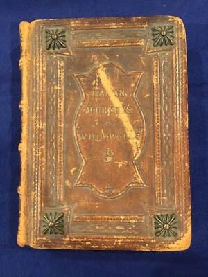 Rare Antique Edition Italian Journeys W.D. Howells Embossed Leather Leipzig 1883 - Image 1 of 4