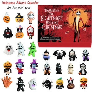 2025 Halloween Advent Calendar 24Pcs Horror Movie Figures Doll Toy Inside Gift - Picture 1 of 8
