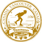 Vancouver Canada Travel Round Car Bumper Sticker Decal