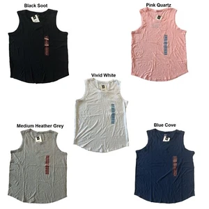 Member's Mark Women's Relaxed Fit Curved Hemline Essential Tank Top - Picture 1 of 8