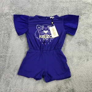 KENZO Romper Girls 5 Short Sleeve Purple Tiger Romper NWOT Girls - Picture 1 of 10