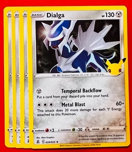 4x Dialga 020/025 Pokémon TCG Celebrations NM Playset Holo Rare Lot - Picture 1 of 1