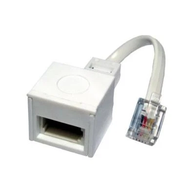 GA100382 RJ11 Plug Male to BT Socket Female Adapter Convertor - image 1 of 2