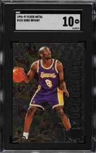 1996-97 Fleer Metal Basketball KOBE BRYANT Rookie RC #181 Gem Mint (SGC 10) 🔥🔥 - Picture 1 of 2