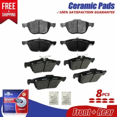 Juego de pastillas de freno delanteras y traseras de cerámica para Ford Escape C-Max 2013 2014 2015 2016 Foto 1 de 4