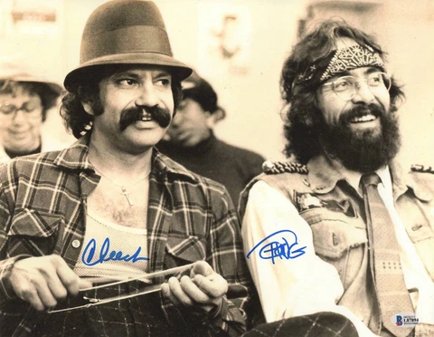 TOMMY CHONG CHEECH MARIN UP IN SMOKE SIGNED AUTOGRAPH 11X14 PHOTO BECKETT 894 Cover