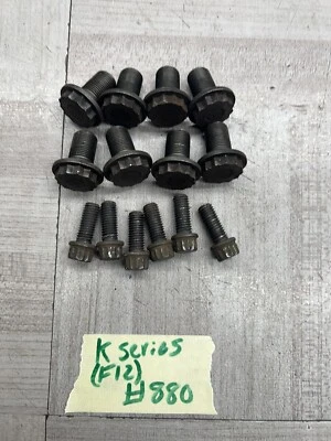 CIVIC SI RSX K20 K24❗️F12❗️FLYWHEEL & CLUTCH PRESSURE PLATE BOLTS K20A2 K20Z1 Z3 - Image 1 of 2