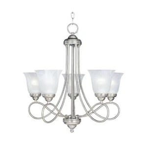 Maxim Lighting 5 Light Chandelier 11044MRSN Satin Nickel - Picture 1 of 2