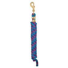 Weaver Leather Poly Lead Rope Hurricane Blue/Pink Fusion/Purple Jazz 10 foot