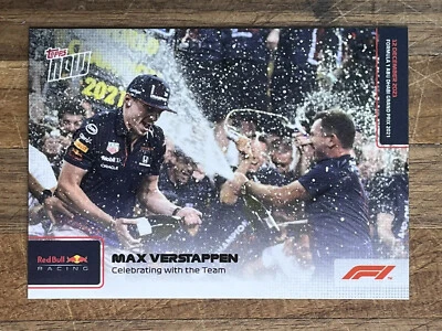 2021 Topps Now Formula 1 F1 | #083 Max Verstappen & Christian Horner Champions - Image 1 of 2