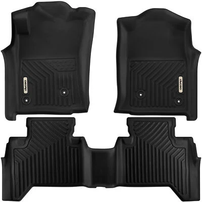 OEDRO TPE Floor Mat Liners for 2005-2015 Toyota Tacoma Double Cab All-Weather Foto 1 de 4