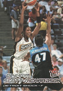 2000 Ultra WNBA Basketball #84 Olympia Scott-Richardson Detroit Shock
