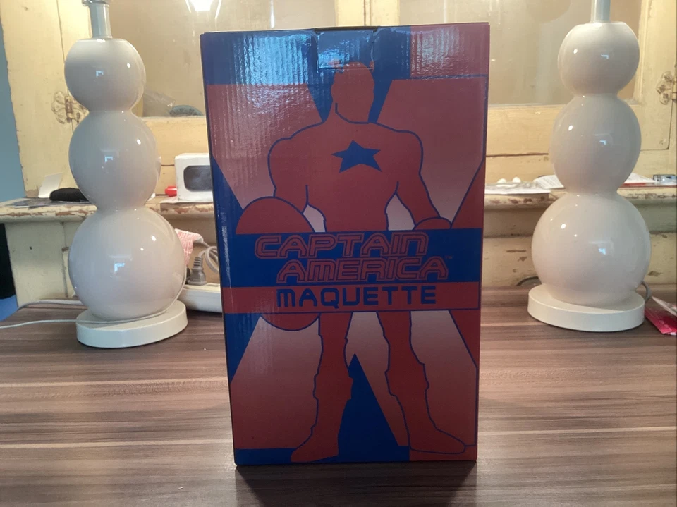 Captain America Maquette Hard Hero XMen Evolution Ltd Ed Vandable 967 / 2500 MIB - Image 1 of 3
