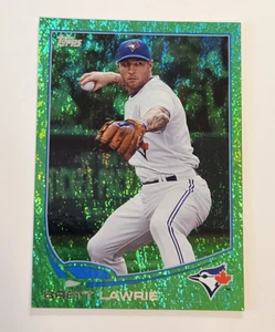 2013 TOPPS EMERALD, FOIL, BASEBALL, BRETT LAWRIE, #13, BLUE JAYS, NRMT - Picture 1 of 2