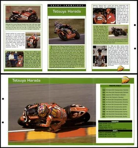 Tetsuya Harada - Great Champions - Mega Bikes Hachette Fold-Out Card - Picture 1 of 1