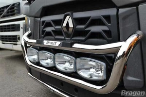 Grill Bar + Step Pad + Side LED For Renault C Range Standard Cab Stainless Steel - Picture 1 of 9