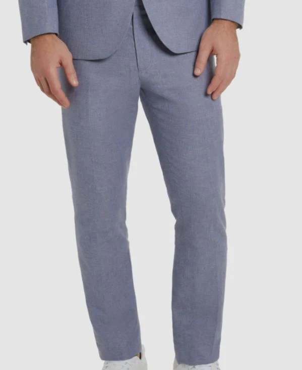 Pantalones de traje ajustados azules Kenneth Cole Reaction para hombre talla 33W 31L Foto 1 de 1