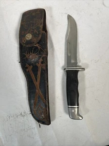 Vintage Buck 119 Pre 86 Pre Date Code Flap Sheath 3 Line - Picture 1 of 12