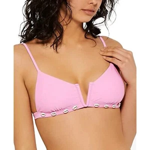 $20 Hula Honey Swimwear Top Junior Shell-Trim Bikini SMALL - Picture 1 of 4