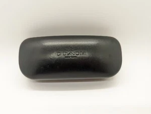 Coach Hard Clamshell Eyeglass Case Black Sunglasses - Picture 1 of 4