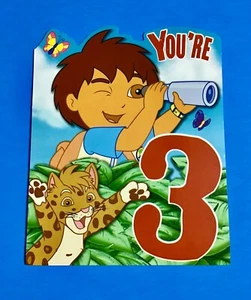 YOU'RE 3 HEY, BIRTHDAY BOY POSTCARD w/ ENVELOPE - Picture 1 of 3