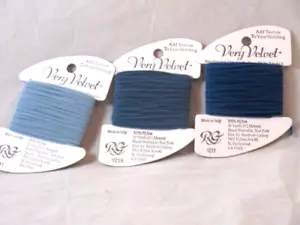 Rainbow Gallery Very Velvet 10 Yards Each Lot of 3 100% Nylon F205 - Picture 1 of 1
