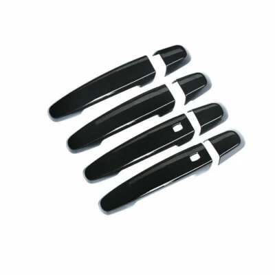 GMC Terrain 17-23 Acadia 2018-2024 cubiertas de manija de puerta negro brillante con 2 llaves inteligentes Foto 1 de 4