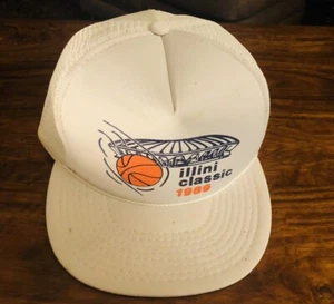 New,Unused,Vintage- 1989Illini Classic Truckers SnapBack Cap12/8-9/89 Univ of IL - Picture 1 of 9