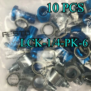 LCK-1/4-PK-6 10PSC NEW FESTO Gas Connector LCK-1/4-PK-6 4472 Fast Delivery - Picture 1 of 6