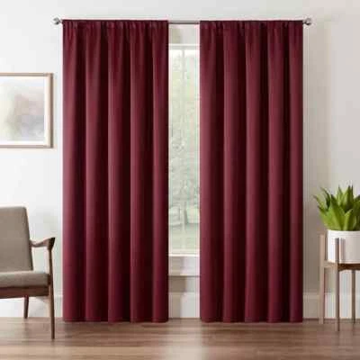 Eclipse Tricia Rod Pocket Panel Room Darkening Thermapanel Sangria - Image 1 of 2