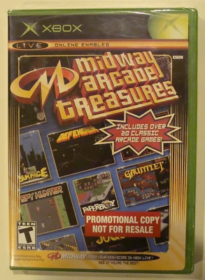 SEALED XBOX ~Midway Arcade Treasures~ RARE PROMOTIONAL COPY/NOT FOR RESALE.. - Image 1 of 4