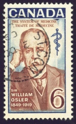 Canadá sc#495i Sir William Osler: médico, papel HB, usado Foto 1 de 2