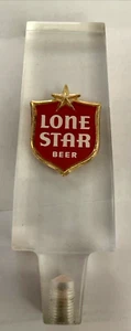 Vinage Lone Star Beer Clear Acrylic Beer Tap Tapper Handle - Picture 1 of 4