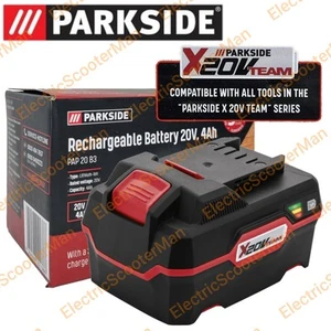 Parkside 20V 4Ah Battery For X20V Team Series Cordless Power Tool Drill Grinder - Picture 1 of 8