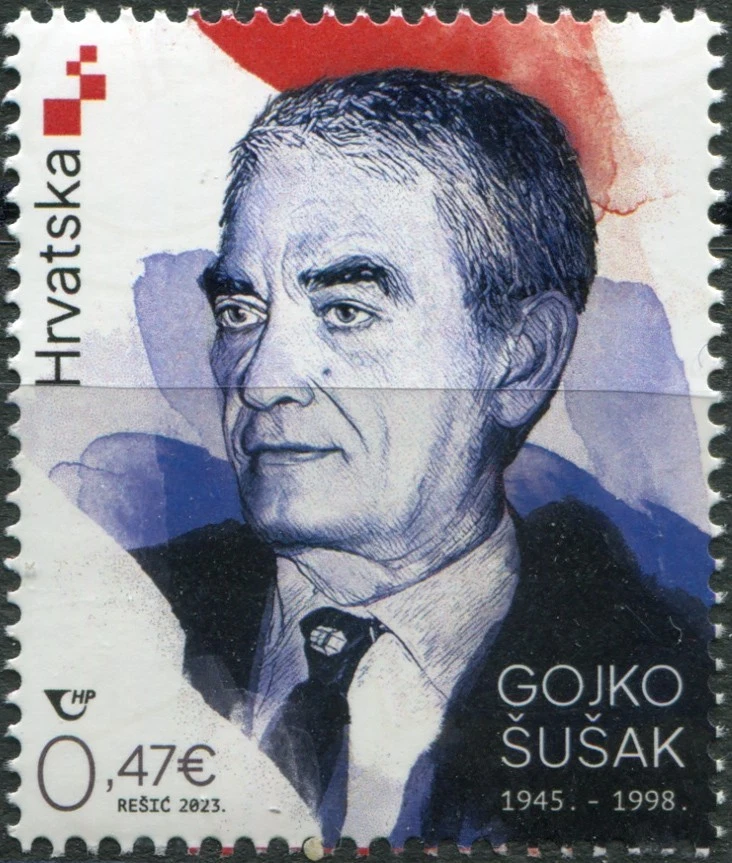 Croatia 2023. Gojko Šušak (1945-1998 ), Politician (MNH OG **) Stamp - Image 1 of 1