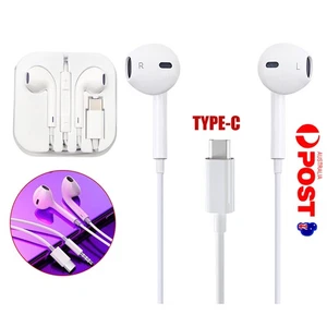 Type C USB-C Earphones Stereo Headphones For Huawei Samsung S8 S9 Note Android H - Picture 1 of 12