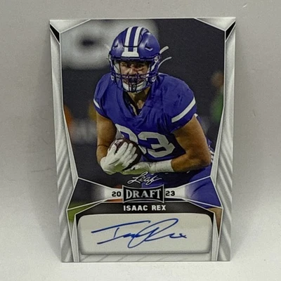 2023 Leaf Draft-Isaac Rex Auto-BYU Cougars-Tight End-BA-IR1 NFL Chargers - Image 1 of 2