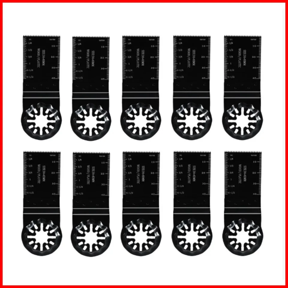 Compatible MultiTool Blade Set Bosch Fein Milwaukee Makita AEG Skill 35mm 10 pcs - Image 1 of 4