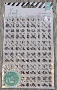2 PACKS of Heidi Swapp Memory Planner Date Stickers, Clear. 6 sheets each pack - Picture 1 of 4