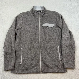 Marmot Poacher Pile Fleece Jacket Mens Large Gray Full Zip Hiking Sweater Pocket - Picture 1 of 11