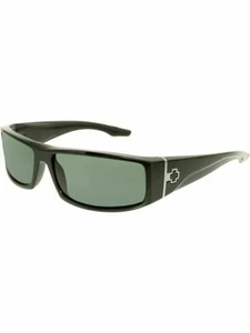 Authentische Spy Cooper Sonnenbrille glänzend schwarz Happy grau grün polarisiert mit Seitenschutz - Bild 1 von 6