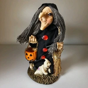 Figura de Halloween Bruja Malvada de Colección Fantasma Jack-o-lantern Calabaza Decoración Retro - Imagen 1 de 23