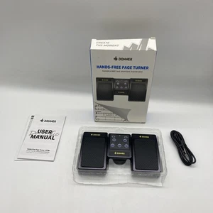 Donner Manos Libres Page Turner Pedal para Mac iPad iPhone/Pod Android Mesa Negro - Imagen 1 de 3