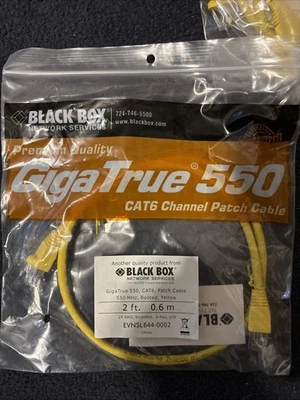 Lot Of 25 2 Ft .06m Cat 6 Channel Patch Cable Giga True 550mHZ Booted - Image 1 of 4